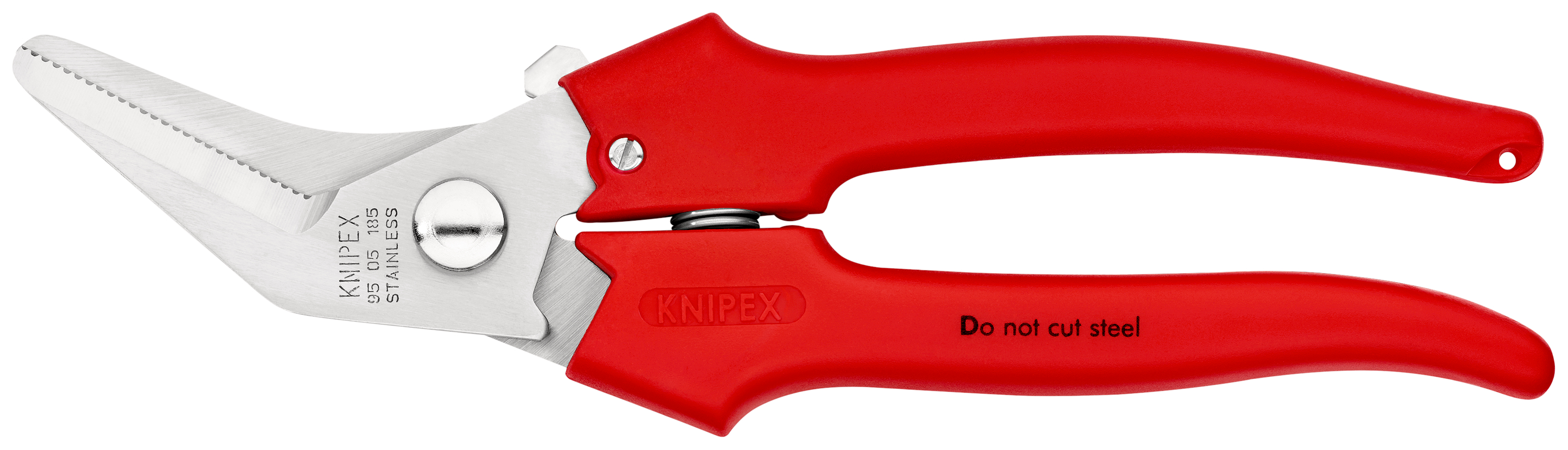 Knipex 9505185 Foarfeca combinata cu manere din material plastic, lungime 185 mm