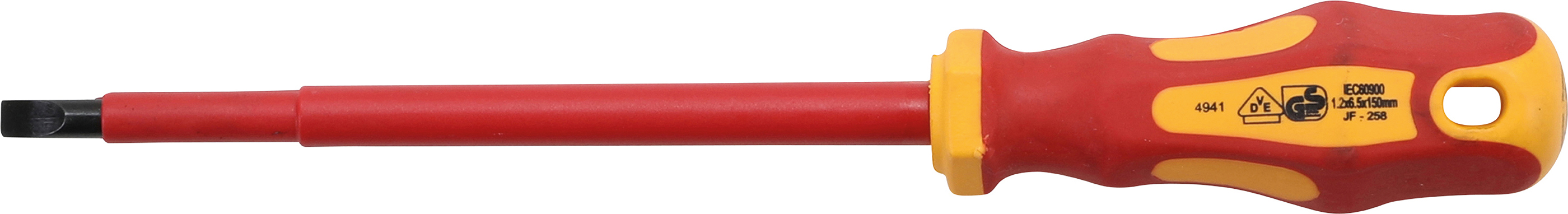 BGS 4941 Şurubelniţă VDE cu lamă dreaptă 6,5 mm, lungime lamă 150 mm