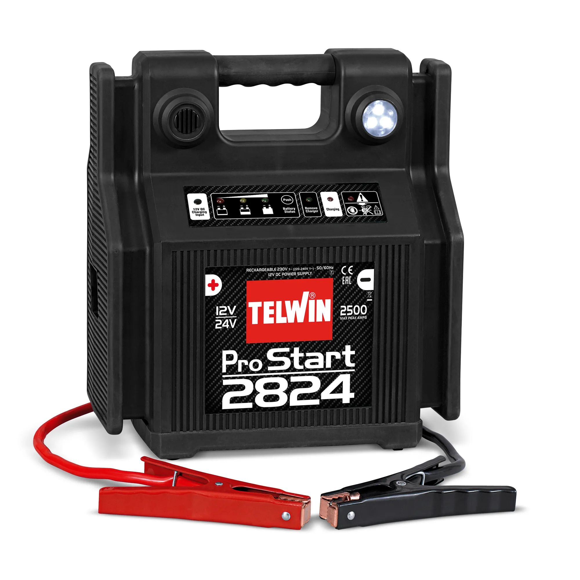 Telwin PRO START 2824 Robot de pornire / Booster 2-24V cu baterie interna, curent max. 2500A, 829517 