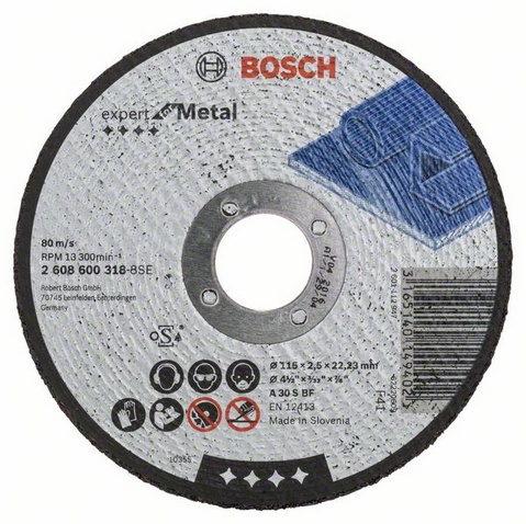 Discuri - Disc de taiere drept Expert for Metal, 115 mm x 2.5 mm, saldepot.ro