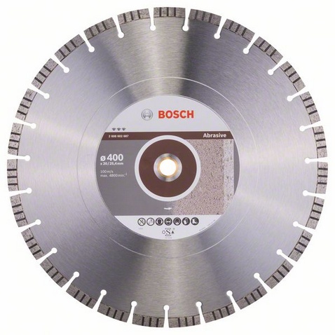 Discuri - Disc diamantat Best pentru materiale abrazive 400 mm x 20/25.40 mm, saldepot.ro