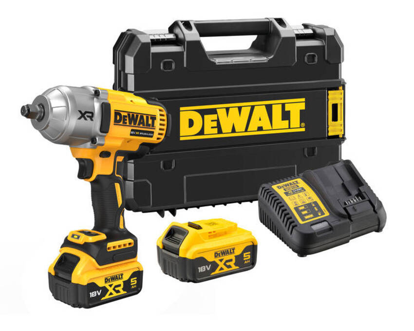 Masini de gaurit si insurubat - Masina de insurubat cu impact 1/2" 1898Nm cu 2 acumulatori XR Li-Ion 18V - 5.0Ah Dewalt DCF900P2T-QW, saldepot.ro