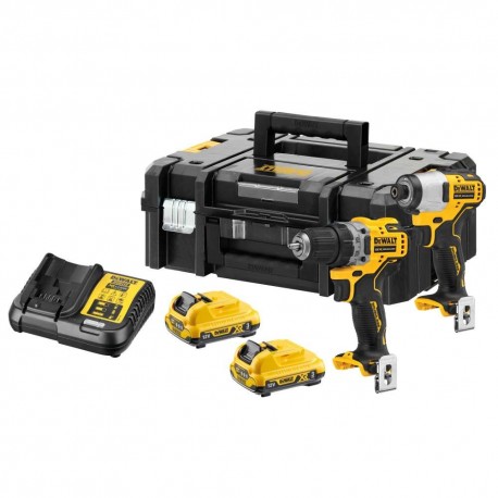 Masini de gaurit si insurubat - Set 2 masini de insurubat compacte 12V Dewalt DCK2110L2T, saldepot.ro