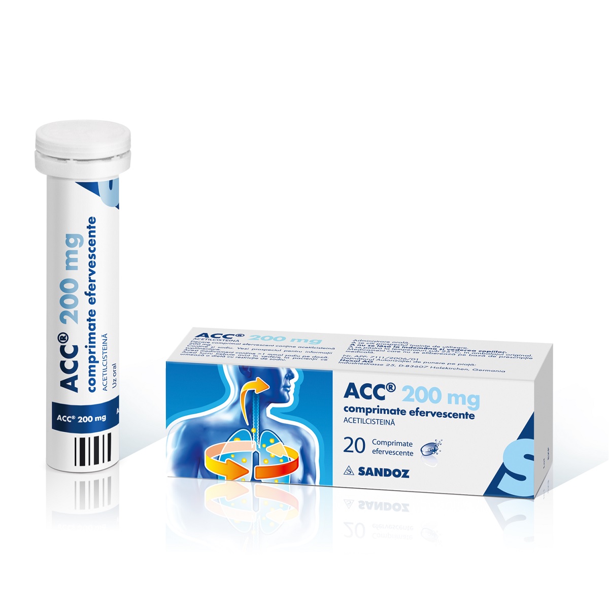 OTC (medicamente care se eliberează fără prescripție medicală) - Acc 200mg x 20 comprimate efervecente, epastila.ro