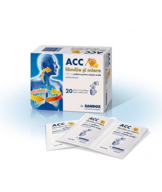 OTC (medicamente care se eliberează fără prescripție medicală) - Acc 200mg lamaie si miere x 20pl, epastila.ro