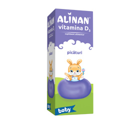 Vitamine și minerale pentru copii - Alinan Baby Vitamina D3 0,5mg/ml pic 10ml, epastila.ro
