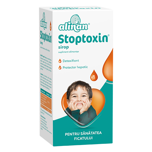 Suplimente pentru sănătatea copilului - Alinan Stoptoxin sirop 150ml, epastila.ro