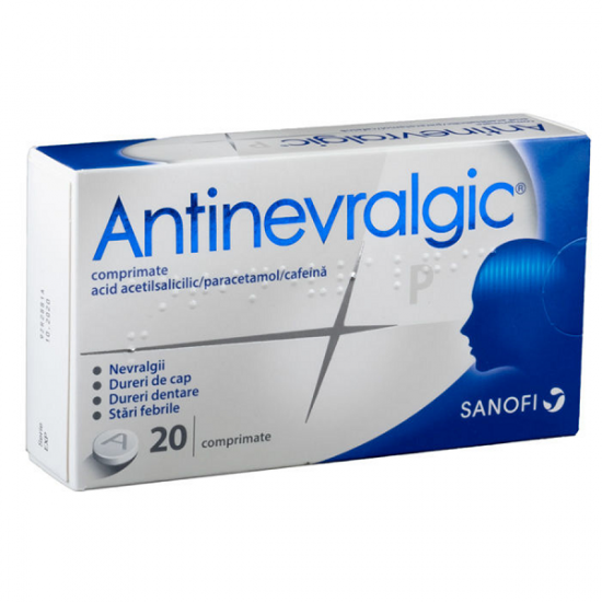 OTC (medicamente care se eliberează fără prescripție medicală) - Antinevralgic P x20 comprimate, epastila.ro