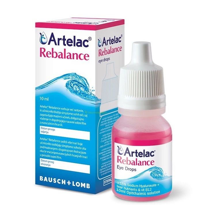 Lacrimi artificiale și igienă - Artelac Rebalance sol.oft *10ml, epastila.ro
