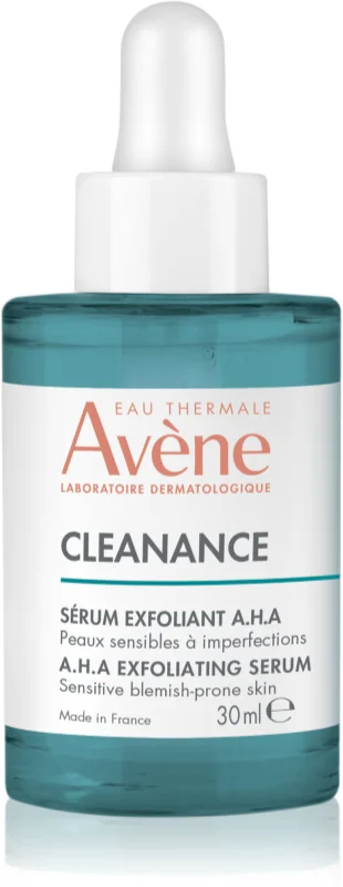 Piele cu probleme - Avene Cleanance ser exfoliant AHA pentru piele sensibilă cu imperfecțiuni 30ml, epastila.ro