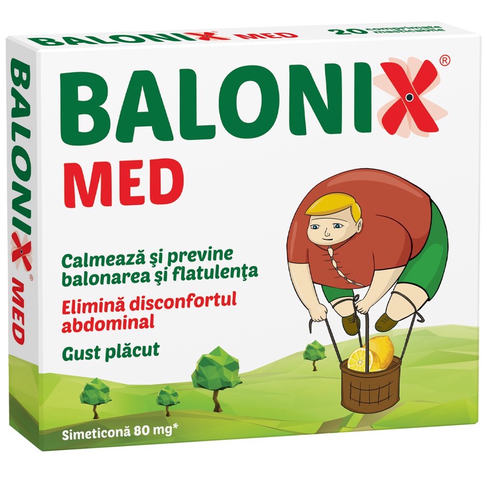 Arsuri gastrice și balonare - Balonix Med *10cpr, epastila.ro