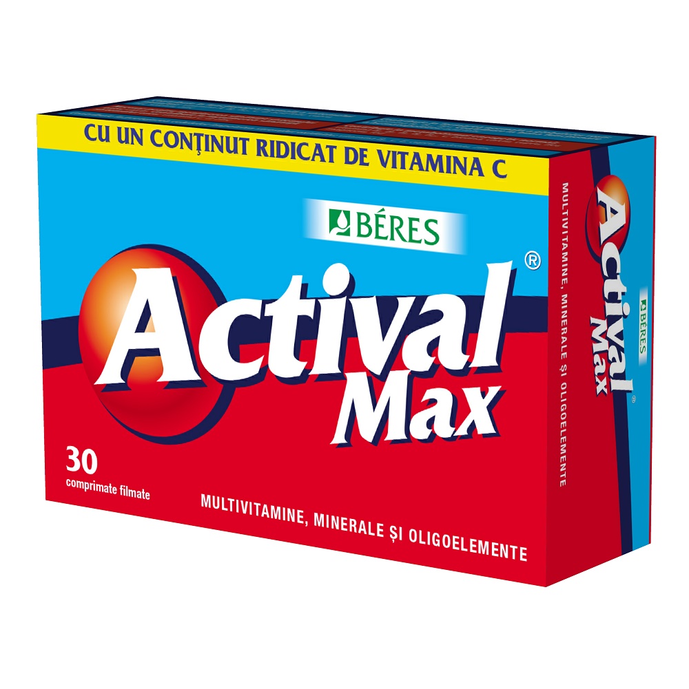 Tonice generale - Actival Max x 30compr (Beres), epastila.ro