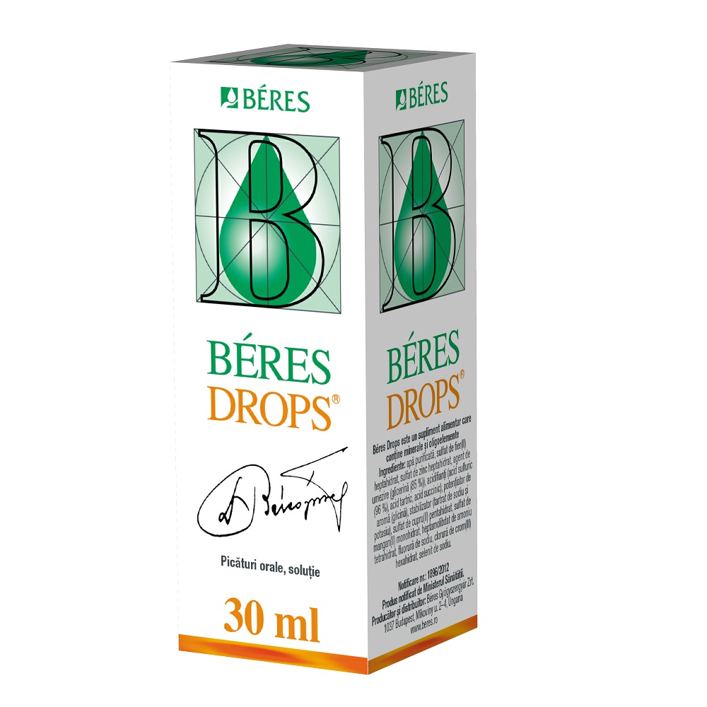 Imunitate și suport - Beres Drops picaturi orale 30ml, epastila.ro