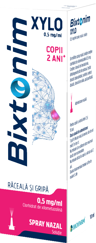 OTC (medicamente care se eliberează fără prescripție medicală) - Bixtonim Xylo 0,05% spray nazal *10ml, epastila.ro