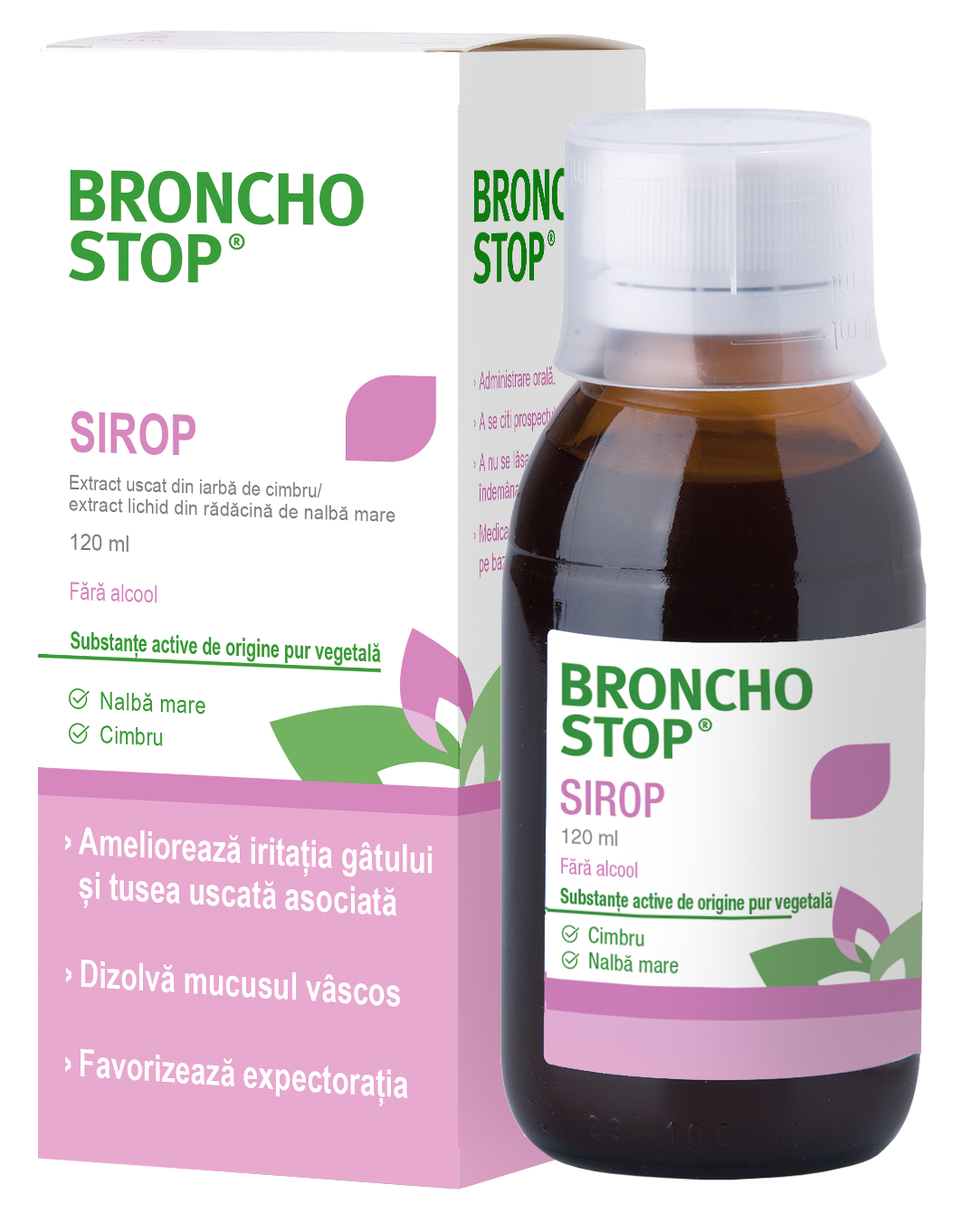 OTC (medicamente care se eliberează fără prescripție medicală) - Bronchostop sirop  120ml, epastila.ro