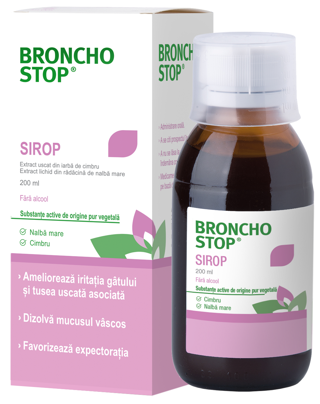 OTC (medicamente care se eliberează fără prescripție medicală) - Bronchostop sirop 200ml, epastila.ro