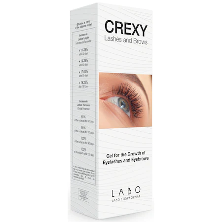 Îngrijirea zonei ochilor - Crexy gel pentru cresterea genelor si sprancenelor 8ml, epastila.ro
