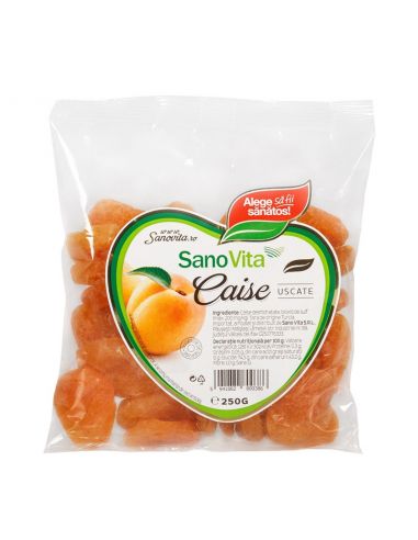 Produse Naturale - Caise fructe deshidratate 250g (Sano Vita), epastila.ro