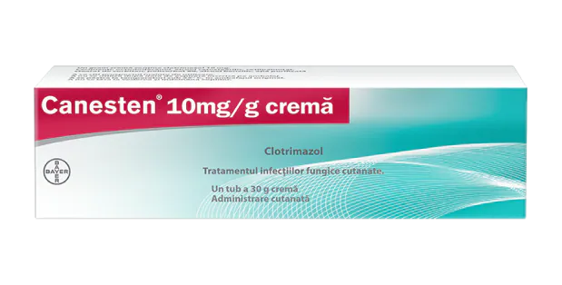 OTC (medicamente care se eliberează fără prescripție medicală) - Canesten 10mg/g crema *30g, epastila.ro