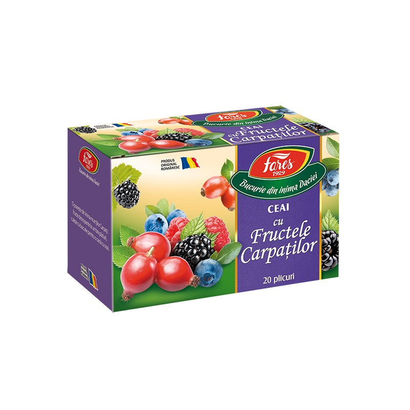 Produse Naturale - Fructele Carpatilor x 20 doze ceai Fares, epastila.ro