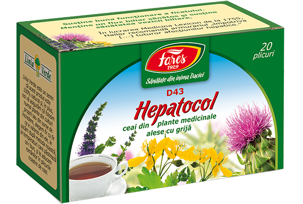 Produse Naturale - Hepatocol x 20 doze (D43) ceai Fares, epastila.ro