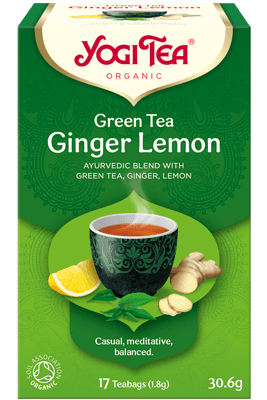 Produse Bio - Yogi Tea Ceai verde cu ghimbir si lamaie Bio 1,8g x 17plicuri , 30.6g, epastila.ro