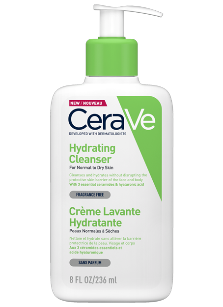 Demachiere și curățare - CeraVe gel de spalare hidratant, piele normal-uscata 236ml, epastila.ro