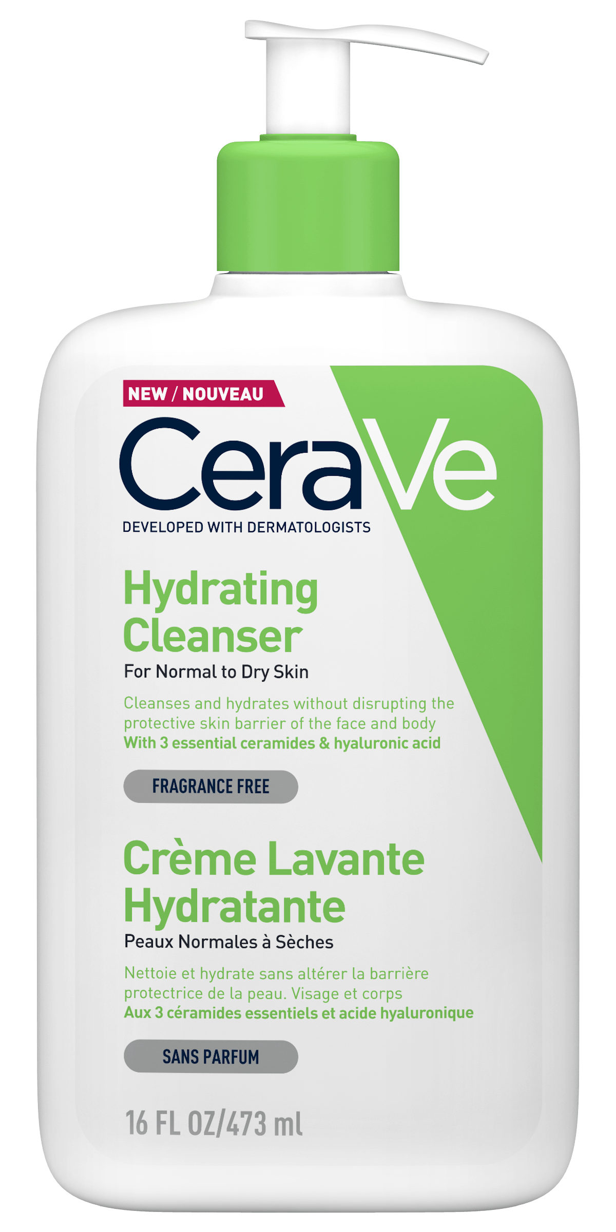 Demachiere și curățare - CeraVe gel de spalare hidratant, piele normal-uscata, 473ml, epastila.ro