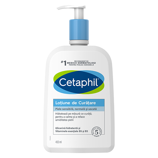 Ten sensibil - Cetaphil lotiune de curatare fara sapun pentru piele sensibila 460ml, epastila.ro
