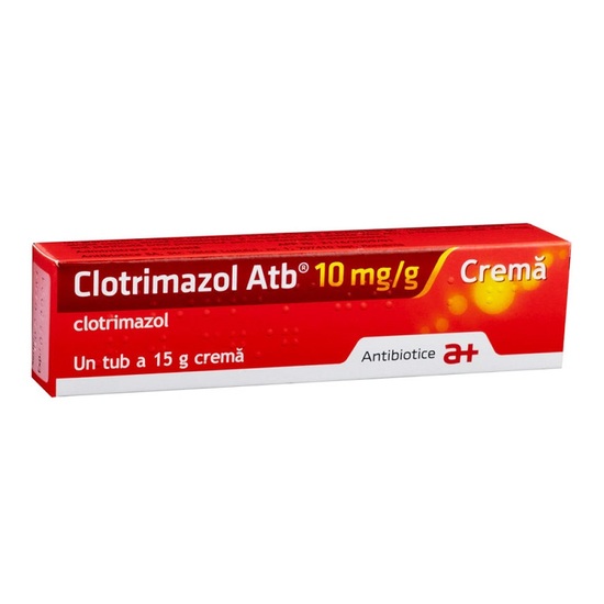 OTC (medicamente care se eliberează fără prescripție medicală) - Clotrimazol 1% crema 15g (Antibiotice), epastila.ro