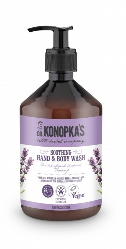 Mâini și picioare - Dr. Konopka's Săpun lichid pentru mâini și corp cu lavandă, 500 ml, epastila.ro