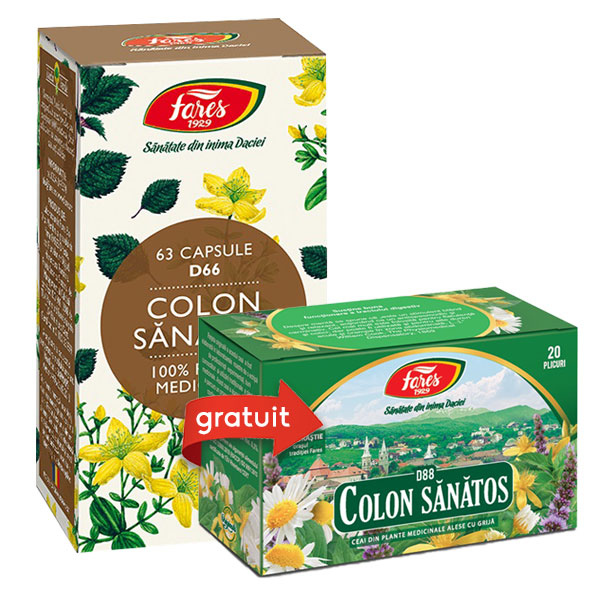 Oferte - Colon sanatos pachet (tb + ceai gratis) Fares, epastila.ro