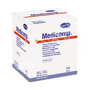 Comprese, feși, plasturi - Hartmann Medicomp comprese extra sterile de material nestesut 7.5/7.5cm *25 buc, epastila.ro