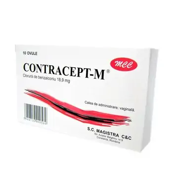 OTC (medicamente care se eliberează fără prescripție medicală) - Contracept-M 18,9mg x 10ovule, epastila.ro