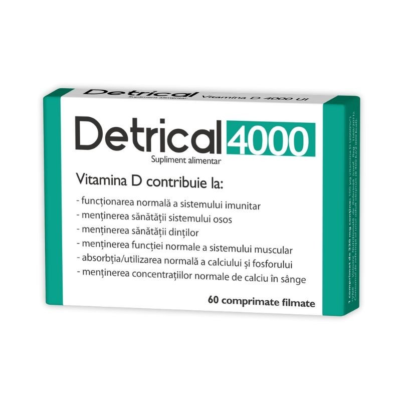Deficiențe diverse - Detrical D3 4000IU x 60cp.film (Zdrovit), epastila.ro