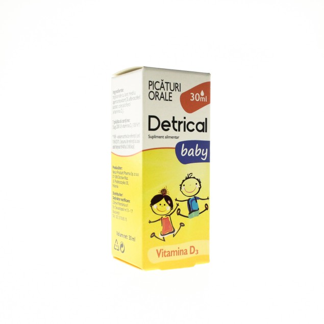 Vitamine și minerale pentru copii - Detrical D3 Baby *30ml (Zdrovit), epastila.ro