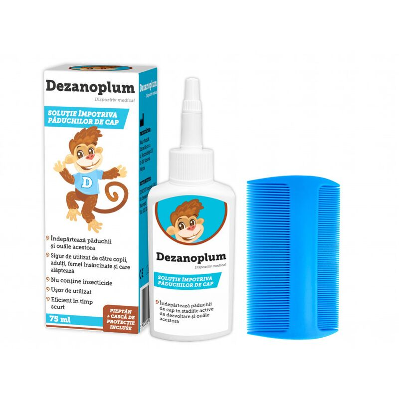 Îngrijire și igiena - Dezanoplum soluție împotriva păduchilor, 75 ml, epastila.ro
