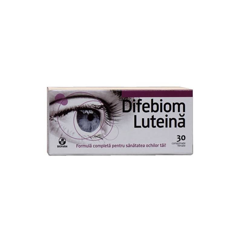 Afecțiuni oftalmologice - Difebiom Luteina *30cp.film (Biofarm), epastila.ro