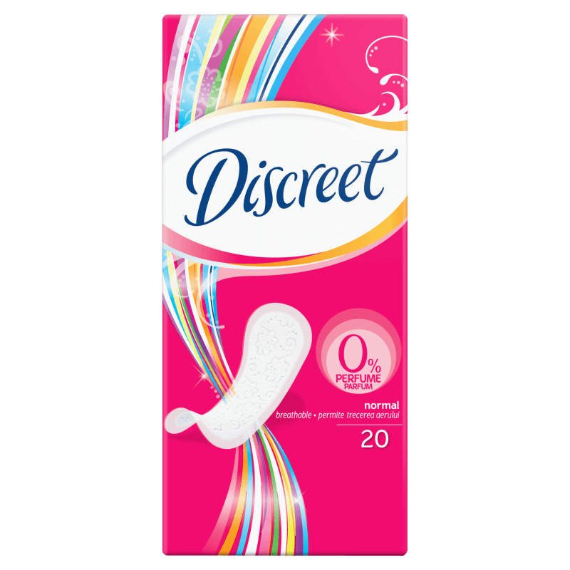 Igienă intimă - Discreet Normal fara parfum x 20 (roz), epastila.ro