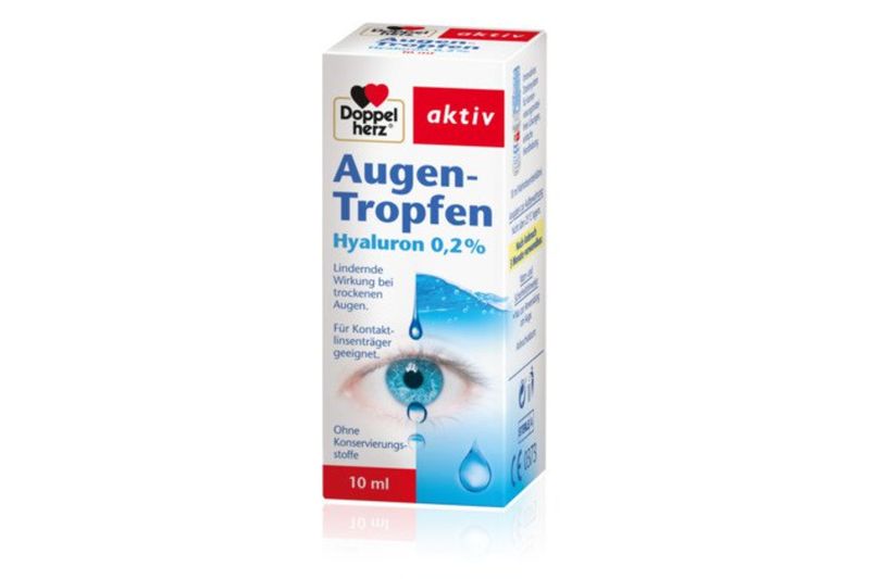 Afecțiuni oftalmologice - Doppelherz Aktiv picaturi ochi cu hialuronat de sodiu 0.2% 10ml, epastila.ro