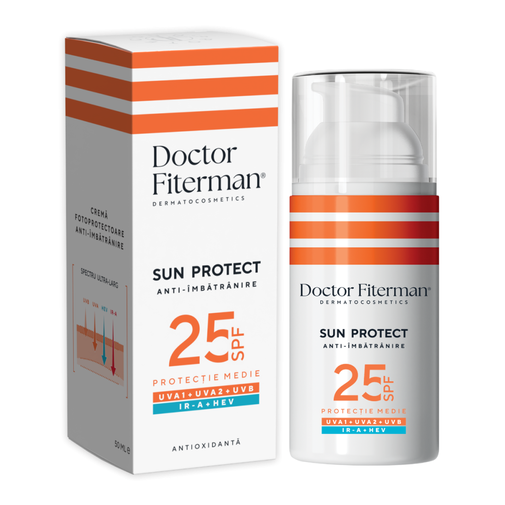 Protecție solară - Dr. Fiterman Sun Protect crema tripla protectie SPF25 50ml, epastila.ro