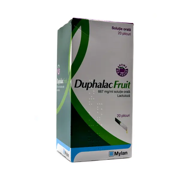 OTC (medicamente care se eliberează fără prescripție medicală) - Duphalac Fruit 667mg/ml 15ml sol.orala x 20pl (Mylan), epastila.ro