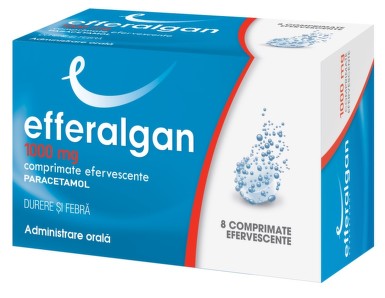 OTC (medicamente care se eliberează fără prescripție medicală) - Efferalgan 1000mg x 8 comprimate efervescente, epastila.ro