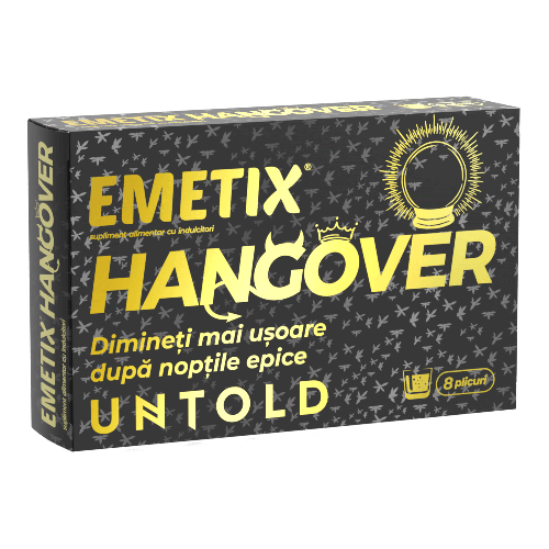 Enzime digestive și greață - Emetix Hangover x 8 plicuri (Fiterman), epastila.ro