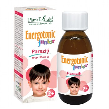 Suplimente pentru sănătatea copilului - Energotonic junior paraziti sirop 125ml (PlantExtrakt), epastila.ro