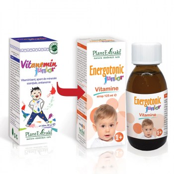 Tonice generale - Energotonic junior vitamine sirop (Vitanemin) 125ml (PlantExtrakt), epastila.ro