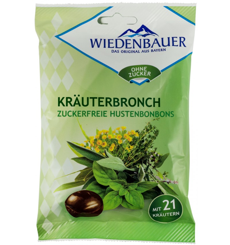 Tuse - Wiedenbauer Bomboane pentru tuse din 21 de plante, fără zahăr 75g (Pronat), epastila.ro