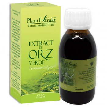 Energie și vitalitate - Extract de orz verde solutie 120ml (PlantExtrakt), epastila.ro