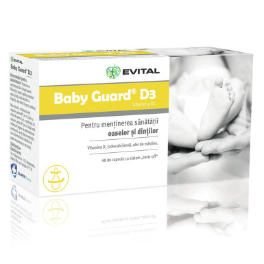 Suplimente pentru sănătatea copilului - Baby Guard D3 x 40cps, epastila.ro
