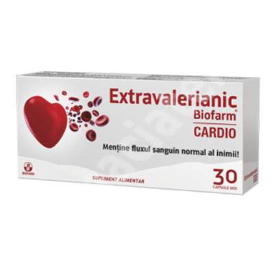 Calmante - Extravalerianic cardio x 30cps.moi (Biofarm), epastila.ro